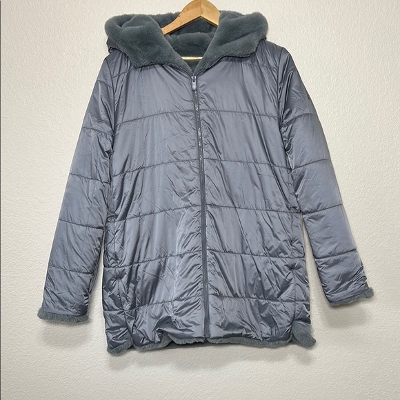 Save The Duck Fury Reversible Faux-Fur Jacket L - Picture 5 of 9